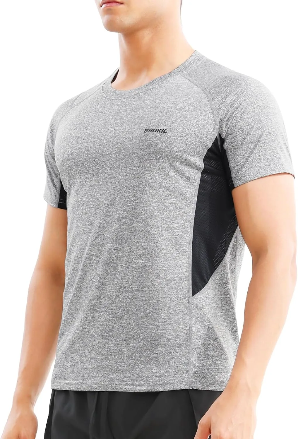 

Мужская футболка BROKIG TDry для тренировок, легкая, влагоотводящая