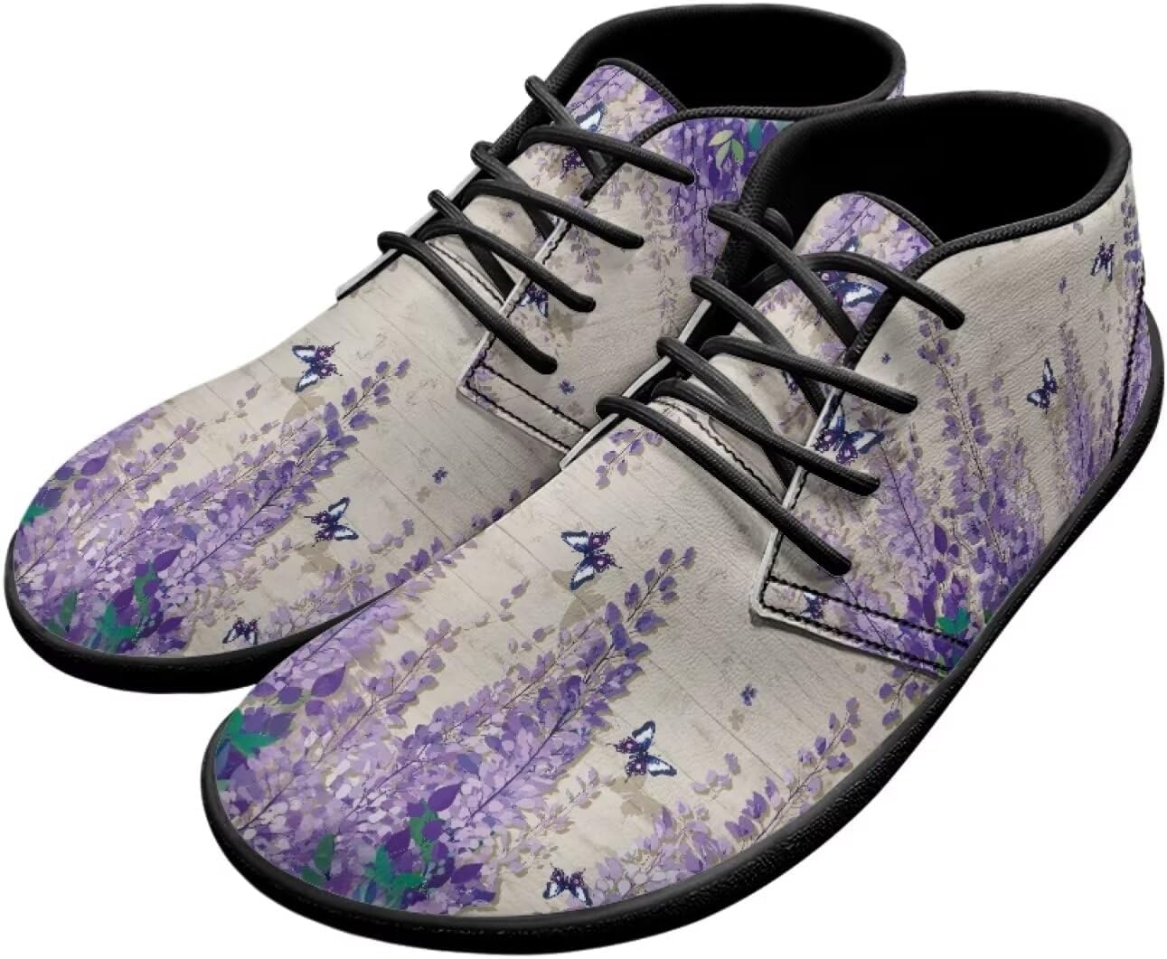 

Мужские кроссовки для ходьбы с широким носком, стильная нескользящая подошва с нулевым перепадом высоты, обувь для бега Xixirimido, лавандовый