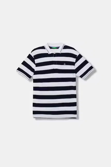 Поло хлопковое классическое United Colors of Benetton, синий
