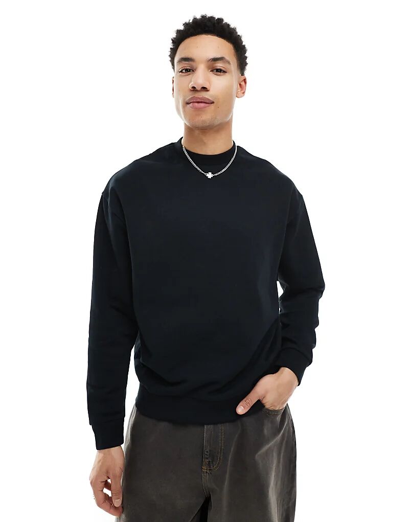 

Незаменимая толстовка оверсайз черного цвета ASOS DESIGN