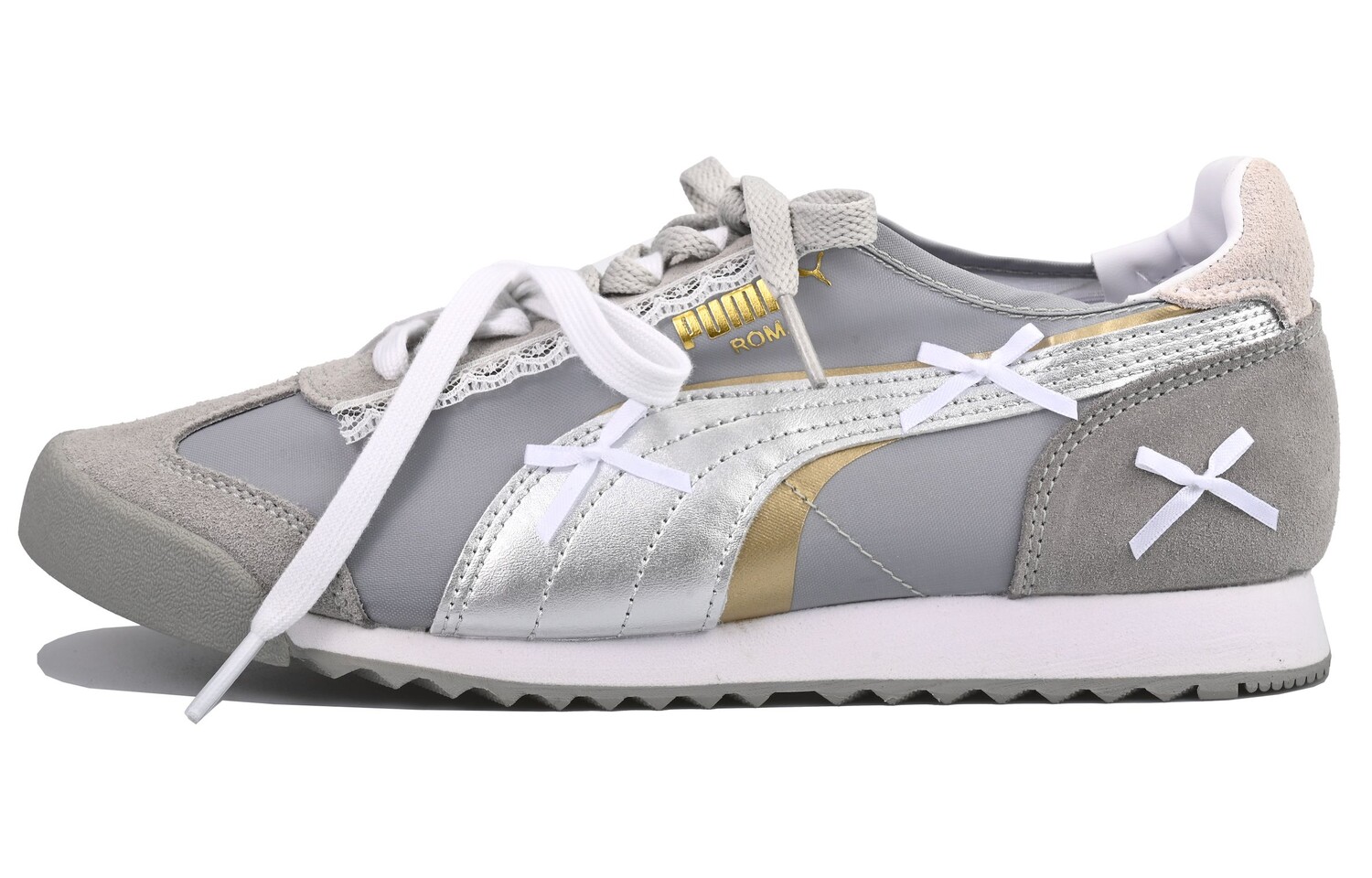 

Кроссовки Puma Roma Lifestyle Shoes Unisex Low-top Silver/Grey, серый