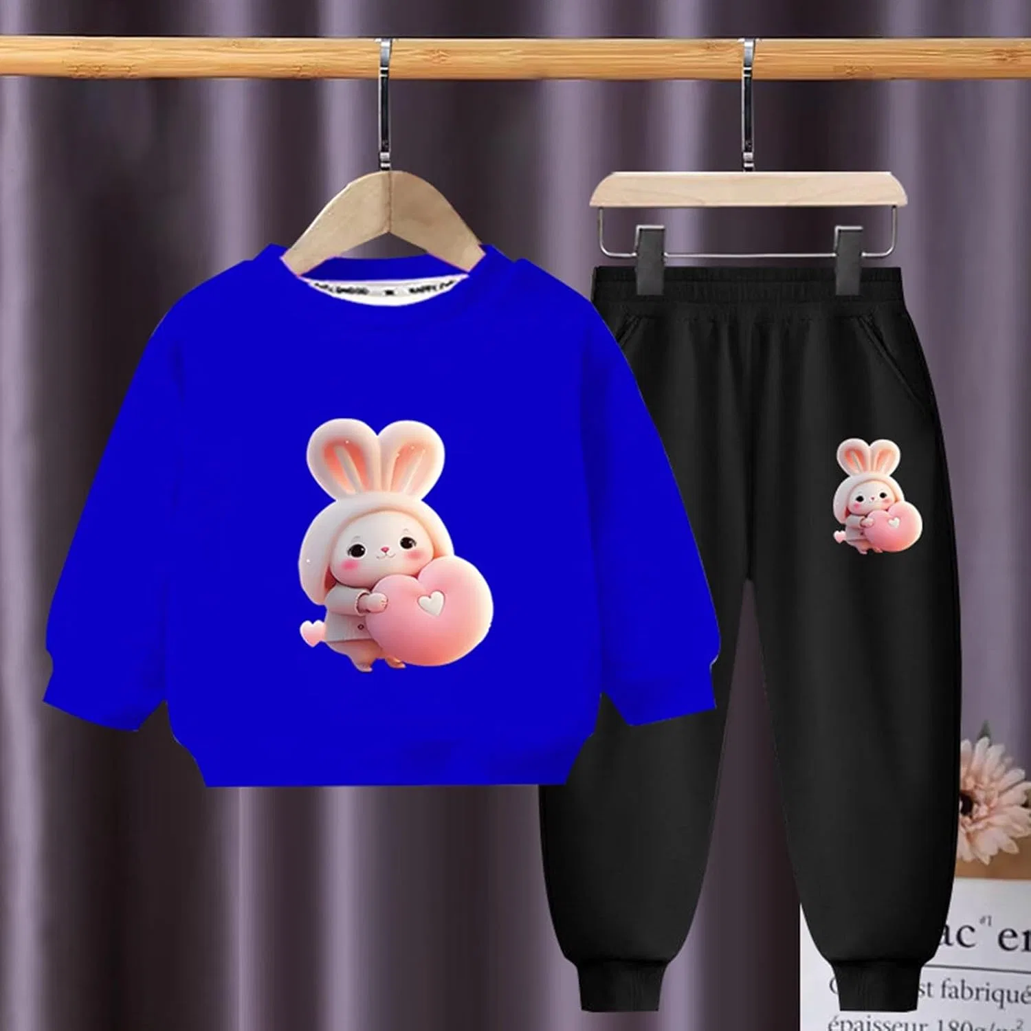 Детский спортивный костюм Kawaii Animal, 2 предмета, D-110 Royal Blue Boy Girl — фото 2