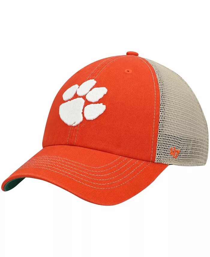 

Мужская оранжевая бейсболка Clemson Tigers Trawler Trucker Snapback '47 Brand