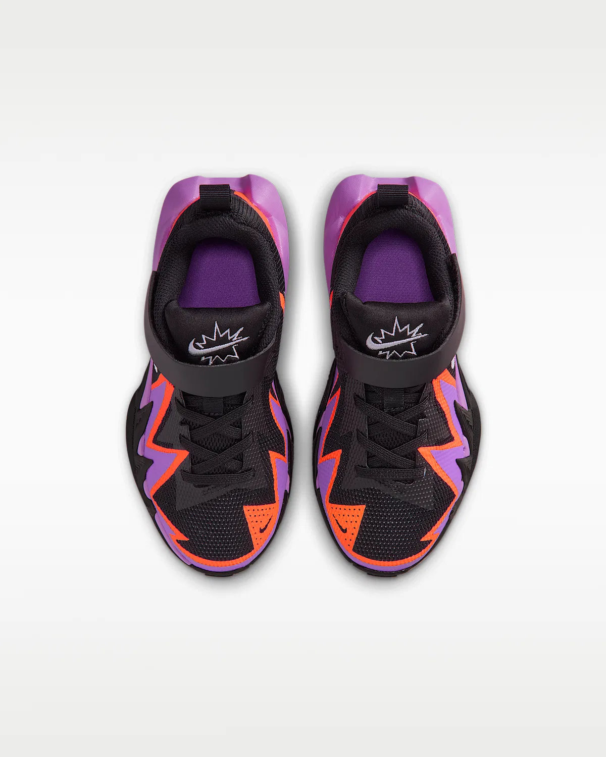Кроссовки баскетбольные Nike S.T. Dynamite для маленьких детей, Black/Bright Violet/Total Orange/Metallic Silver — фото 4