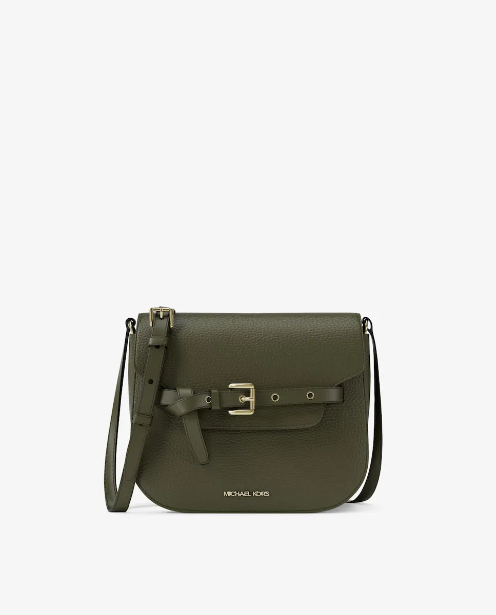 

Женская сумка через плечо Emilia небольшого размера из зернистой кожи Michael Michael Kors, зеленый мох