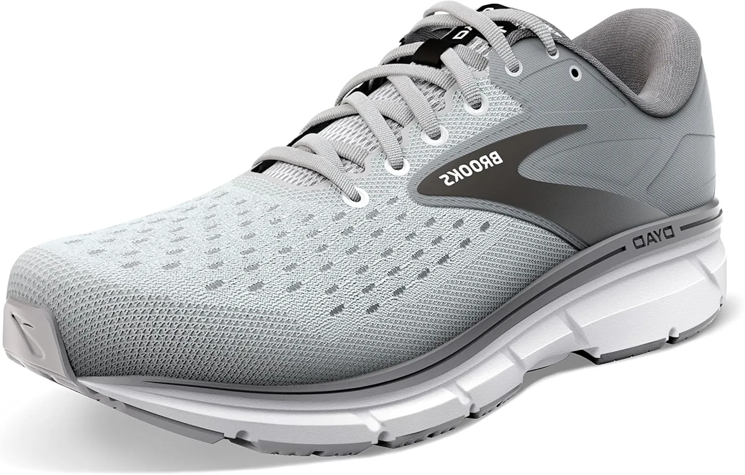 Беговые кроссовки Brooks Men's Dyad 11, серый/черный/белый — фото 2