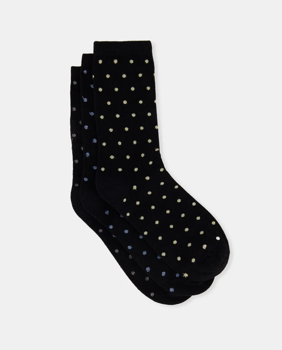 

Женский комплект из 3 люрексовых носков-сердечек Easy Wear, мультиколор