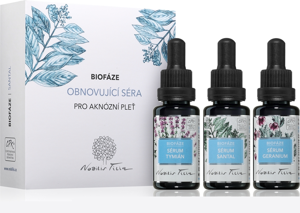 

Подарочный набор Biophase Renewing Serum Sandalwood для обновления кожи Nobilis Tilia, 3× 20 мл