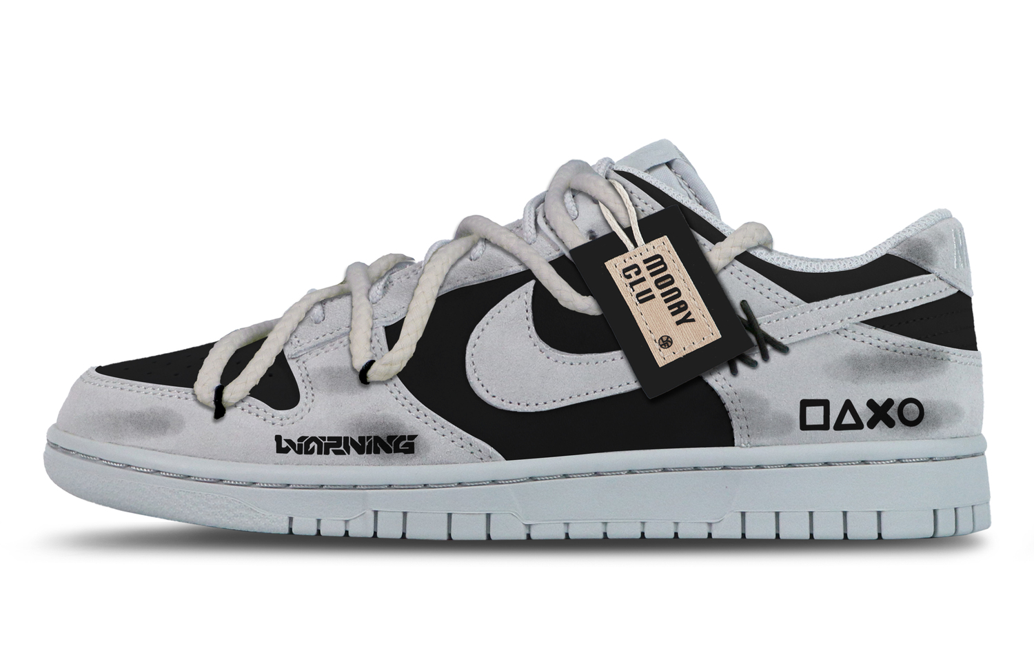 

Nike кроссовки для скейтбординга Dunk Abrasion Resistant Low Top Unisex черный серый