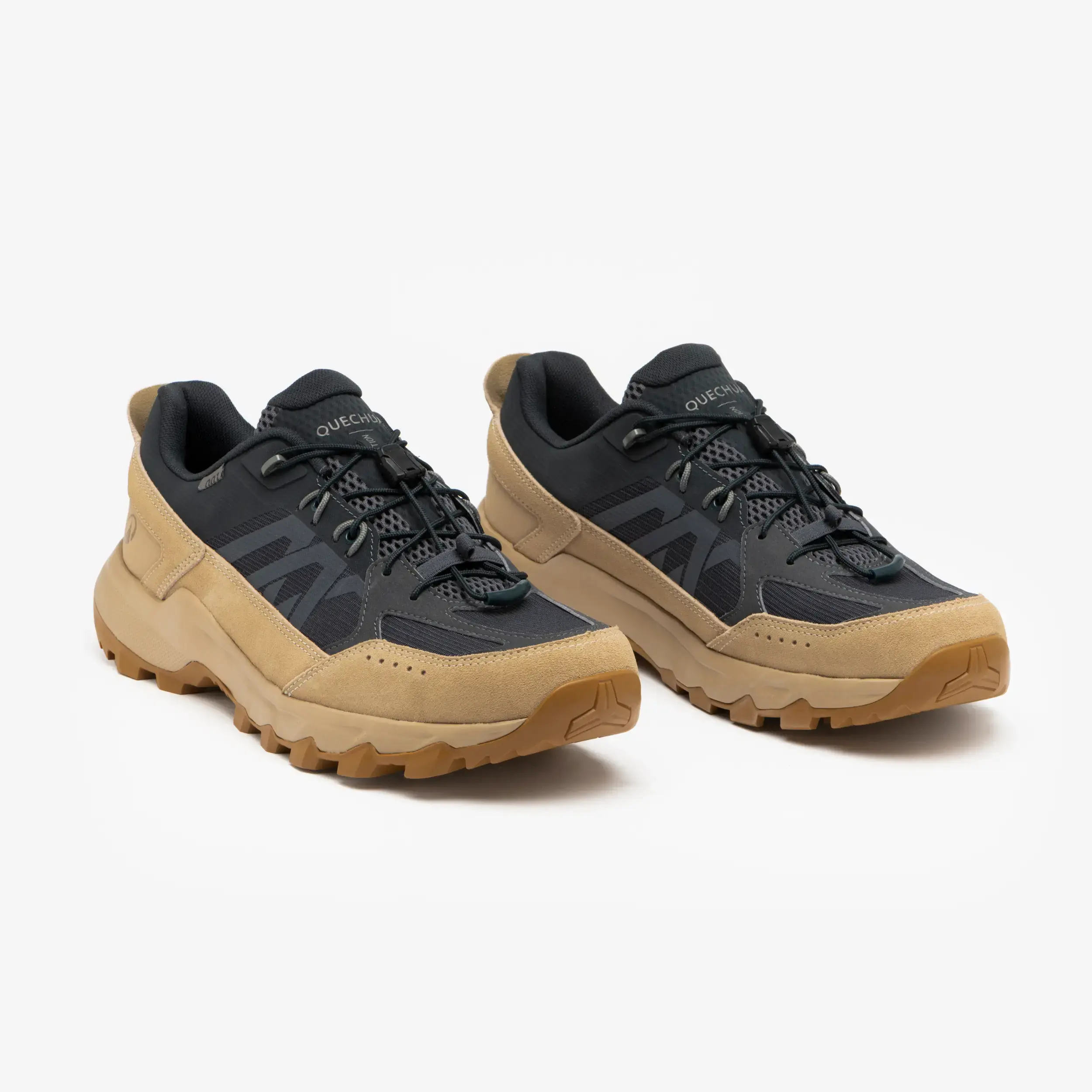 

Мужские лёгкие треккинговые ботинки Quechua MH500 LIGHT светло-серый бежевый