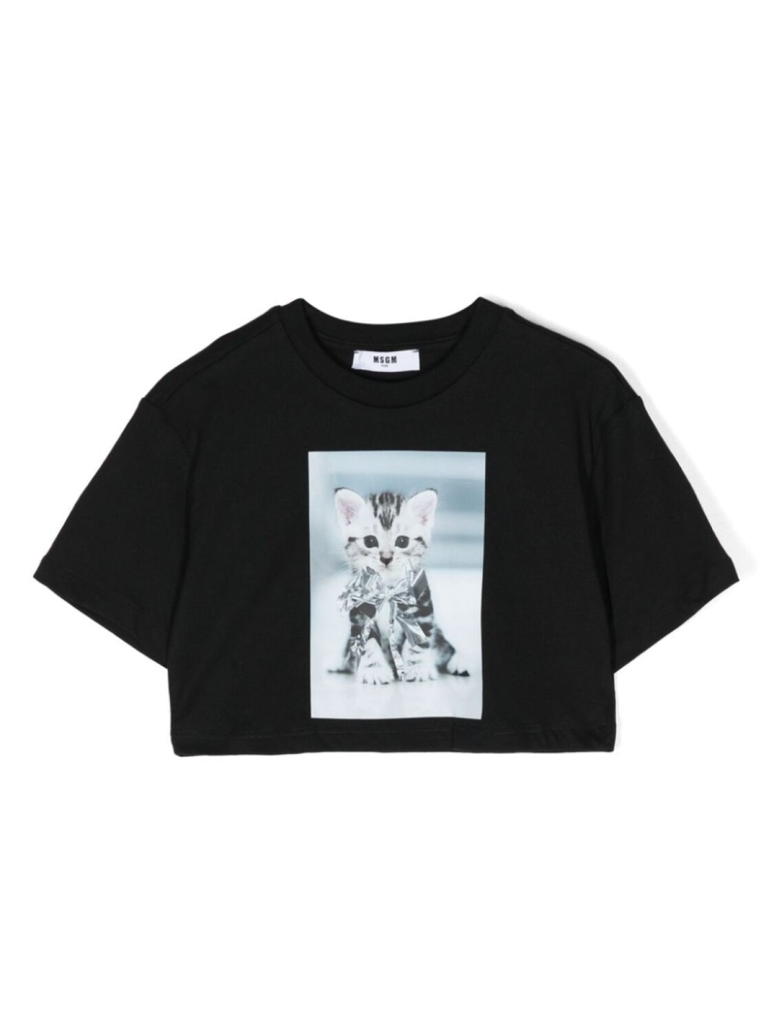 

MSGM Kids футболка с графичным принтом, черный