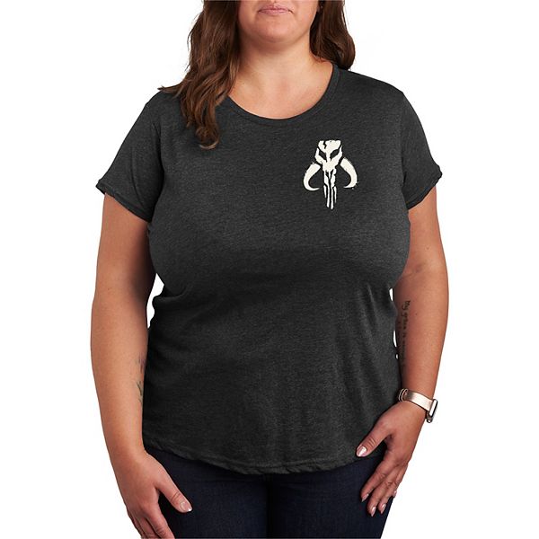 

Футболка с принтом The Mandalorian Plus size Star Wars, Heather Charcoal, Черный, Футболка с принтом The Mandalorian Plus size Star Wars, Heather Charcoal