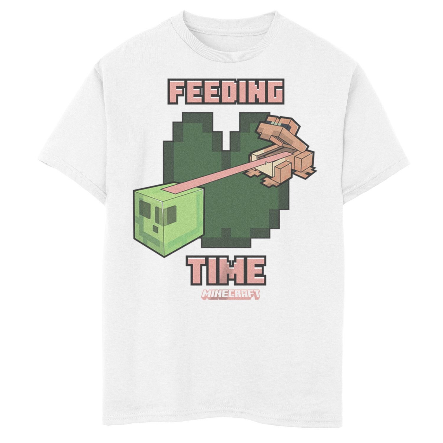 

Футболка Minecraft для мальчиков 8–20 лет с рисунком «Время кормления лягушки» Minecraft