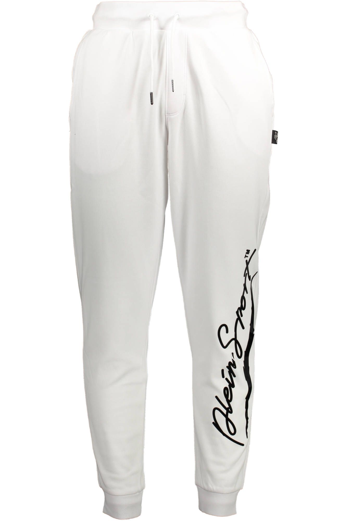 

Белые хлопковые мужские брюки Plein Sport