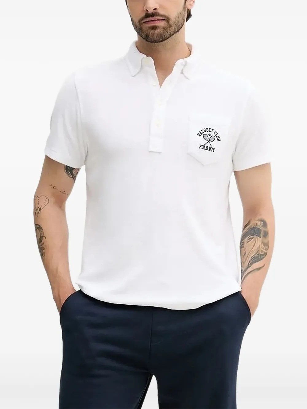 

Рубашка поло с вышивкой POLO RALPH LAUREN, белый