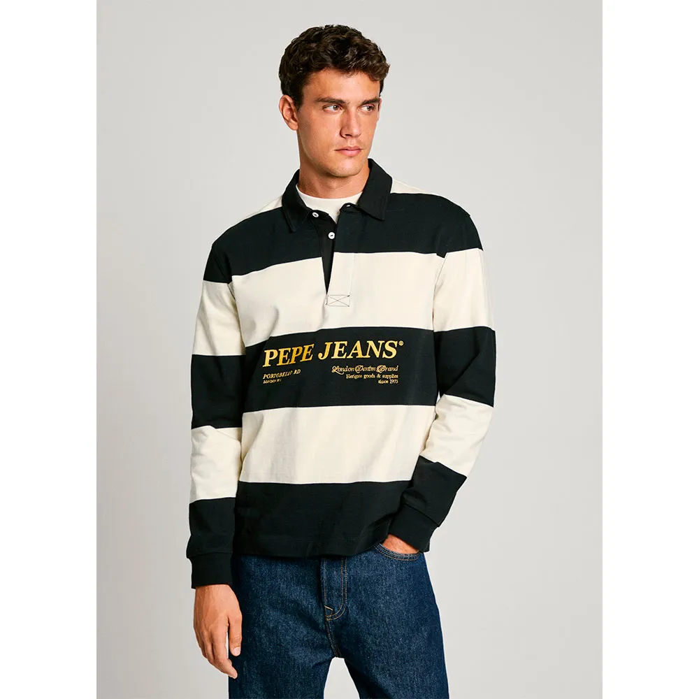

Поло с длинным рукавом Pepe Jeans Brandon, черный