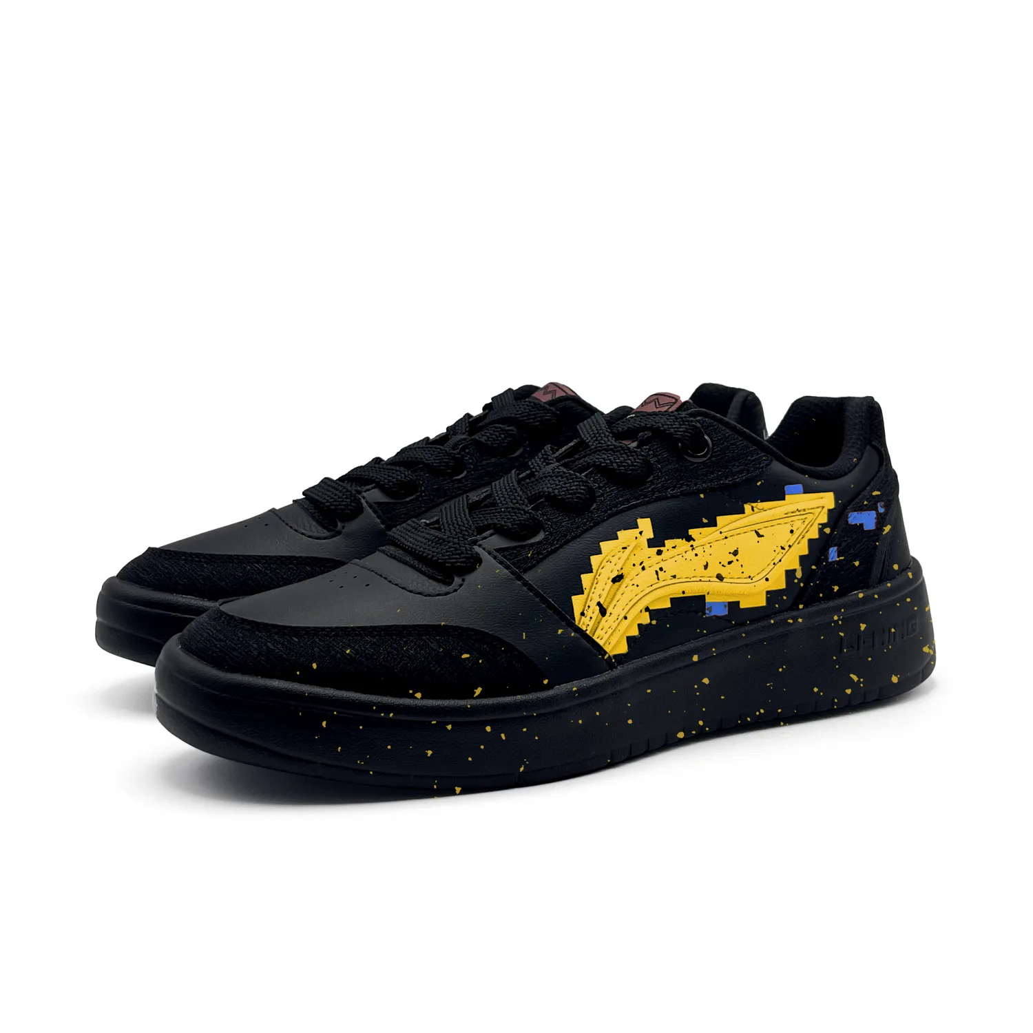 Кроссовки для скейтбординга Li-Ning Sycee V3 мужские, черный оранжевый — фото 4