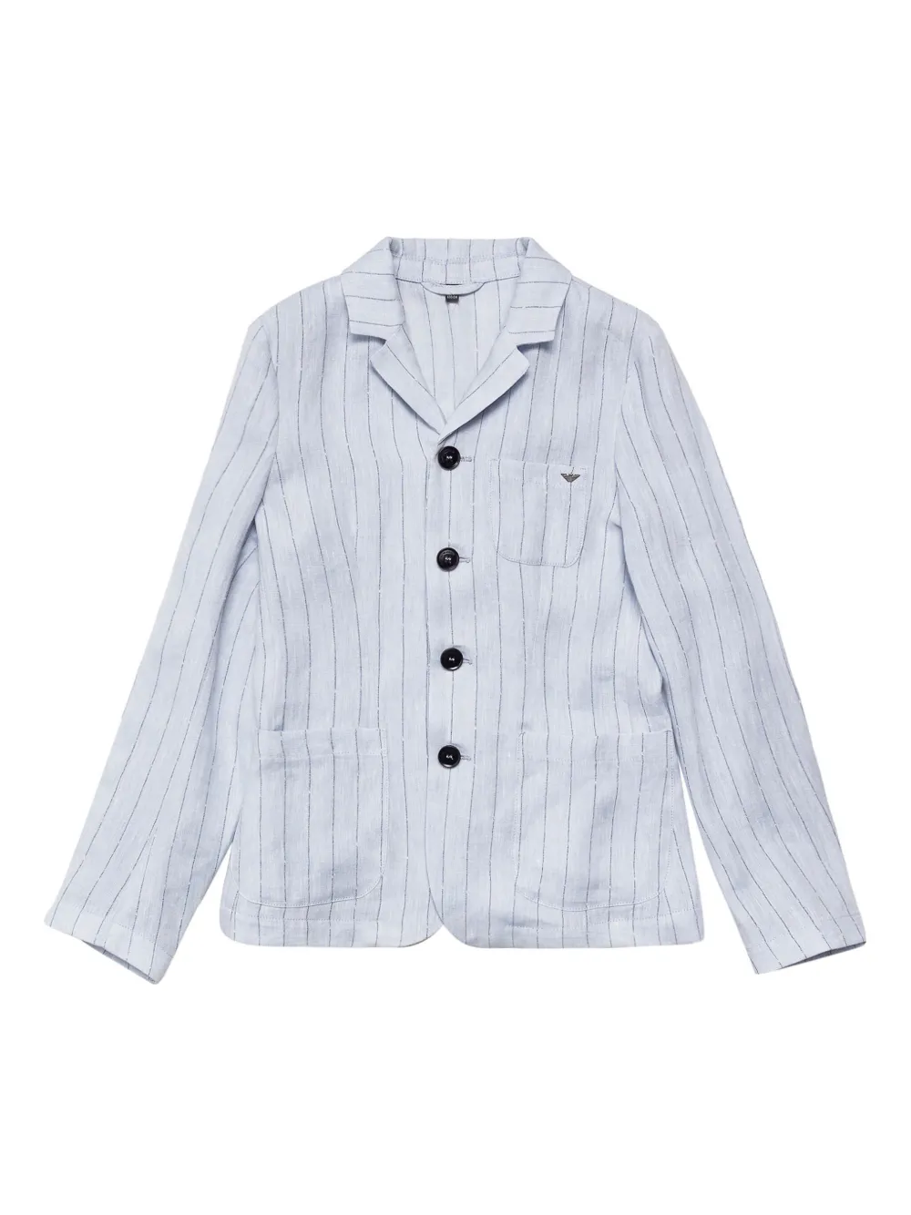 

Пиджак в полоску Emporio Armani Kids, синий