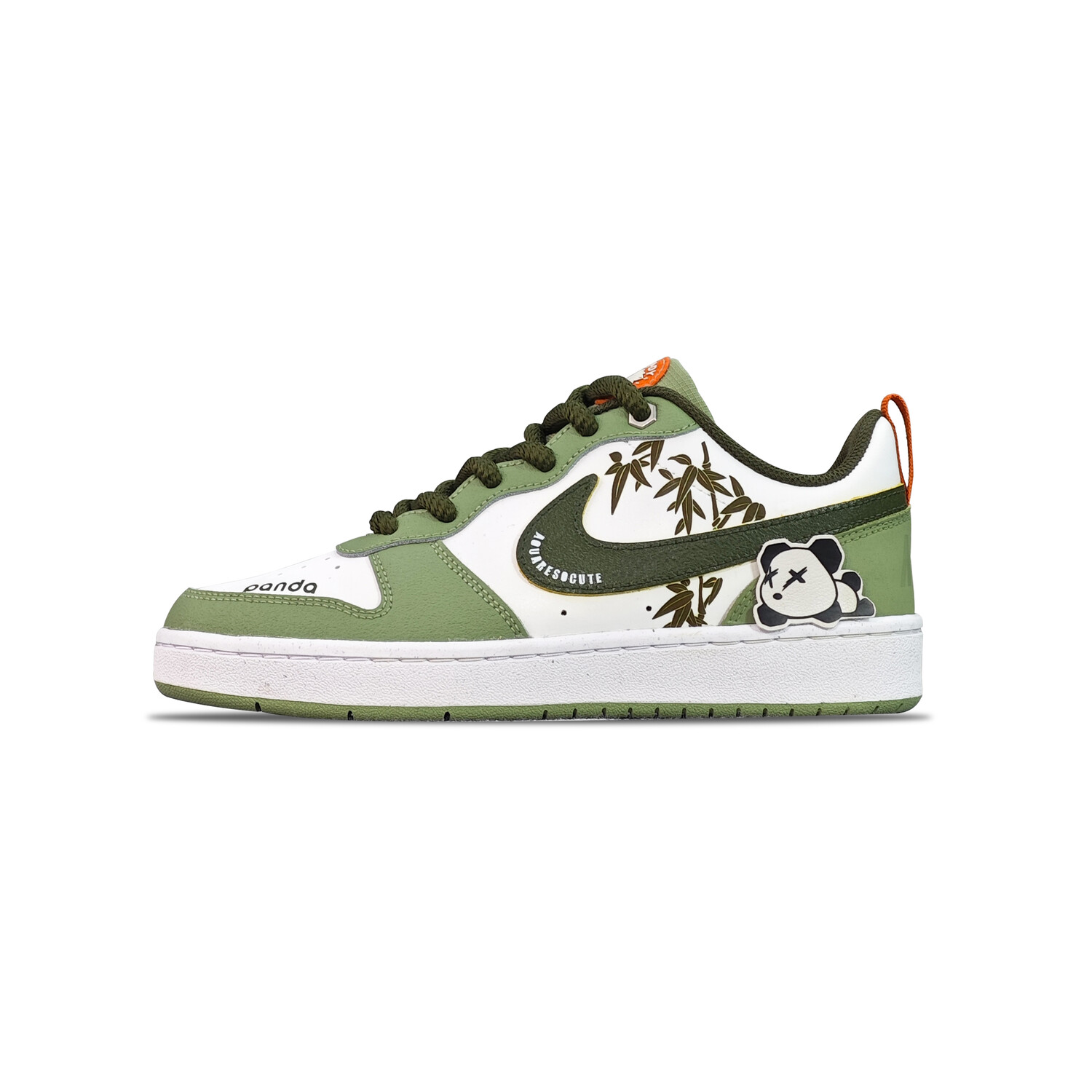 

Кроссовки Nike Court Borough Skateboarding Shoes Women's Low-top White/Green, цвет Matcha