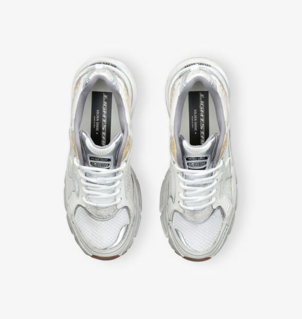 Кроссовки Lightstar 10272 с низким верхом из кожи и сетки Golden Goose, мультиколор — фото 2