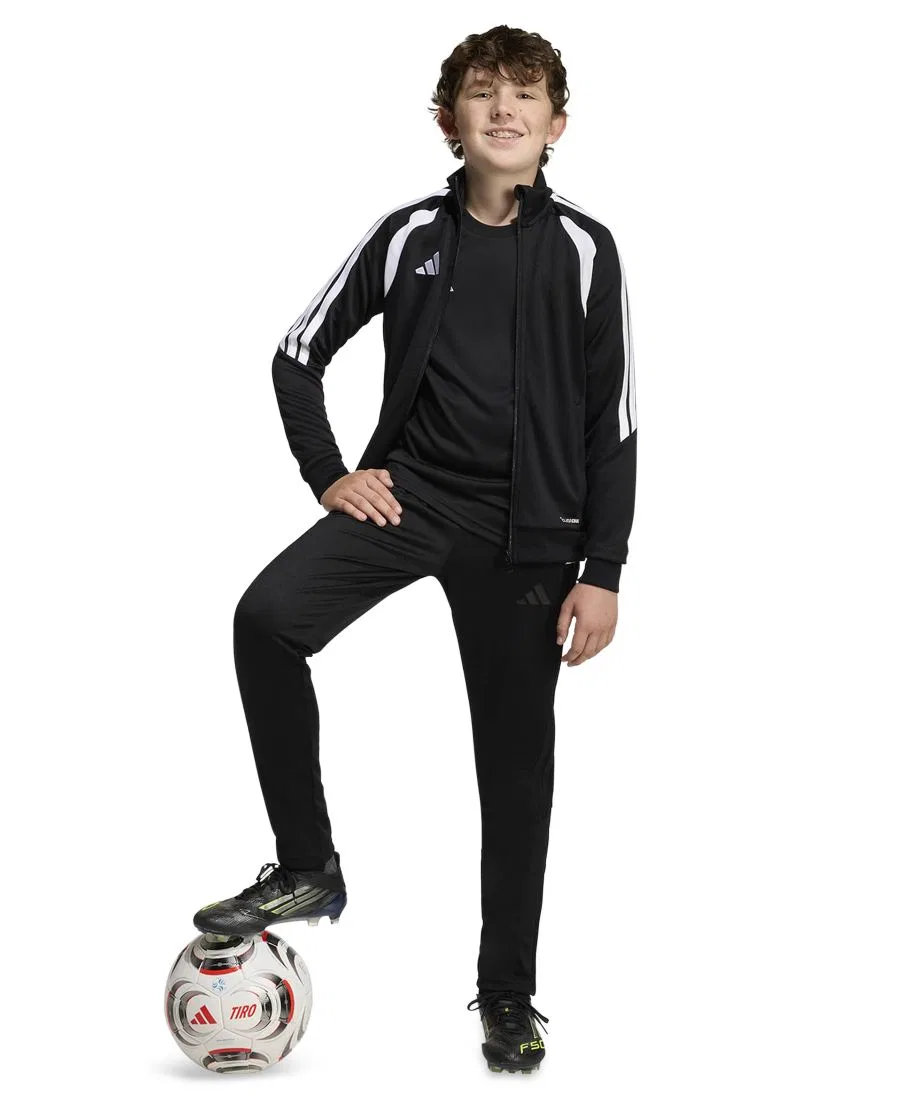Детские тренировочные футбольные штаны Tiro 26 для мальчиков 6-20 лет Adidas, черный — фото 2