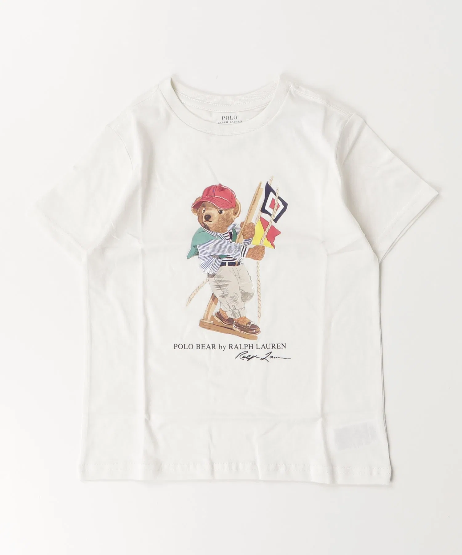 Детская футболка Polo Ralph Lauren Childswear с принтом Polo Bear — фото 3