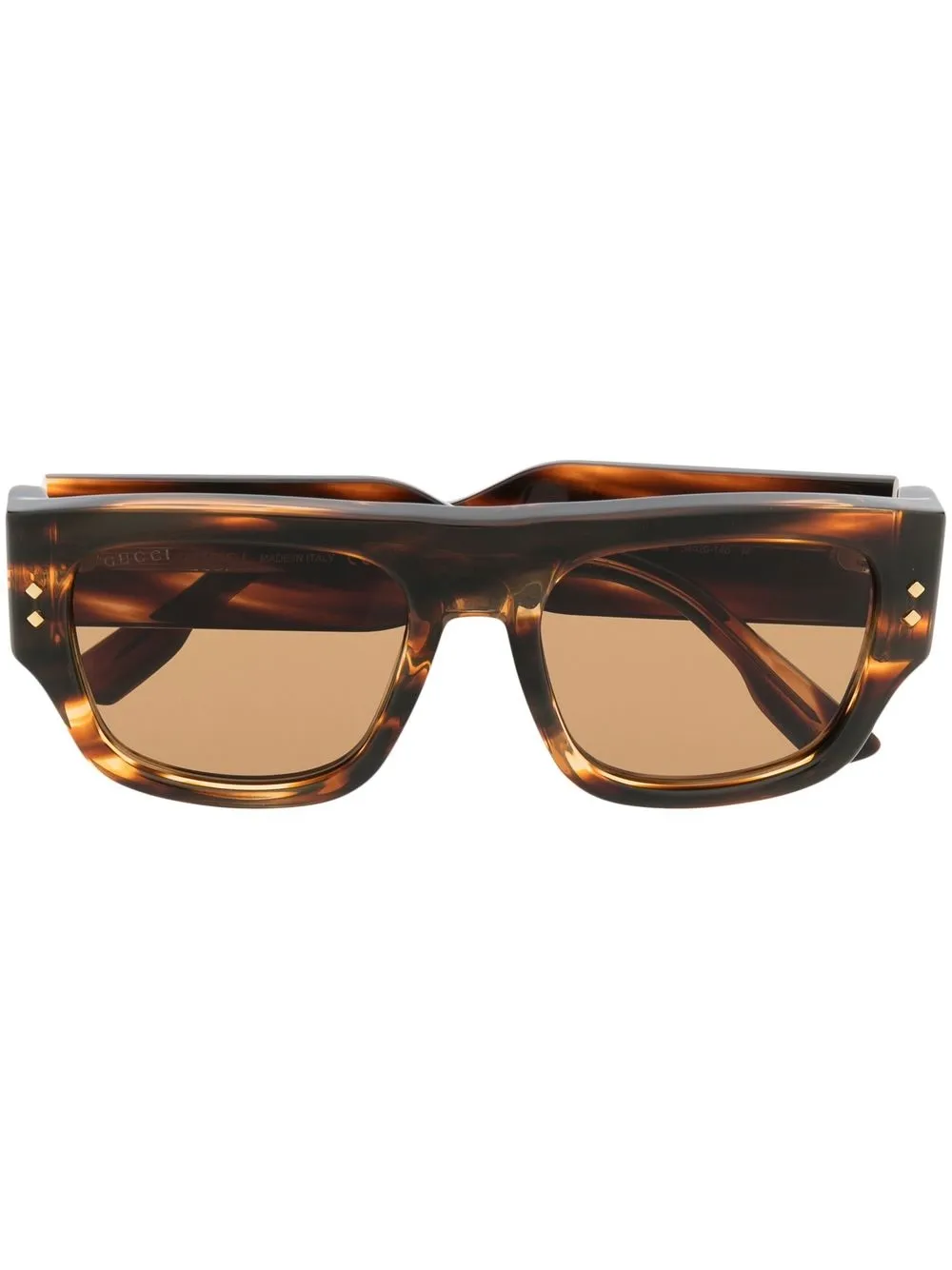 

Солнцезащитные очки в квадратной оправе с логотипом Gucci Eyewear, коричневый