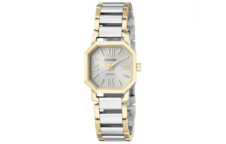 

CITIZEN Часы Ecology Drive Collection Solar Quartz Movement Stainless Steel Strap Watch 28mm Women's Watch Silver Dial, Silver