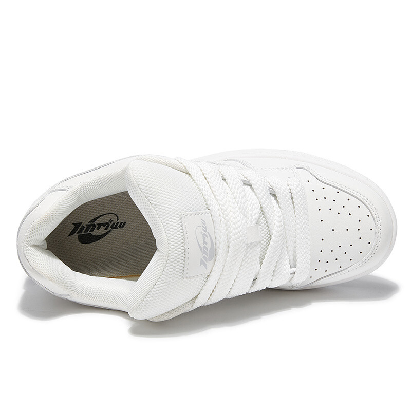 Кеды, обувь для скейтборда унисекс с низким верхом Tinmuu, цвет Milk White 2 Black Sole — фото 4