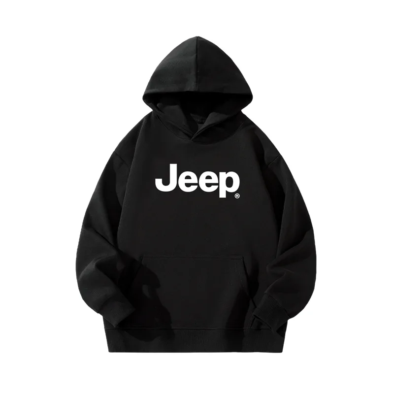 Толстовка с капюшоном утепленная унисекс Jeep, белый — фото 3