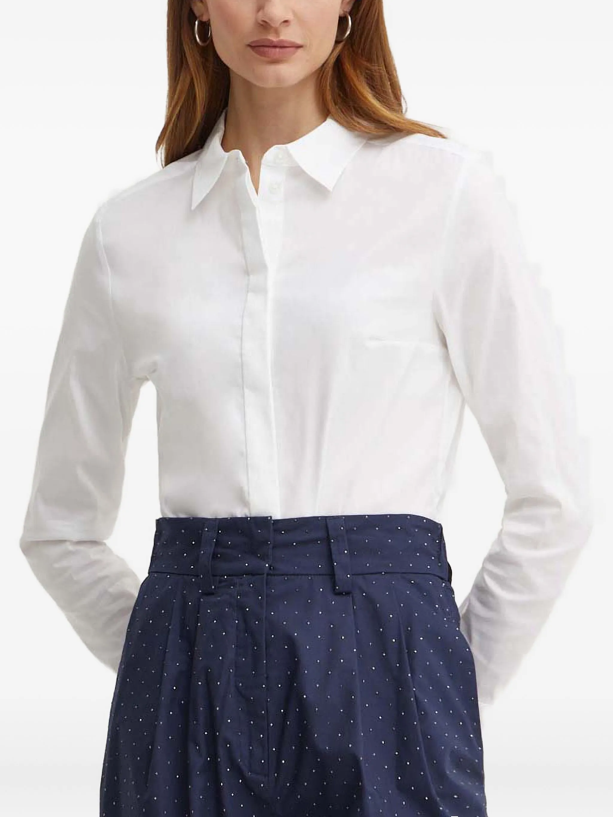 

Рубашка с длинными рукавами Boss, белый