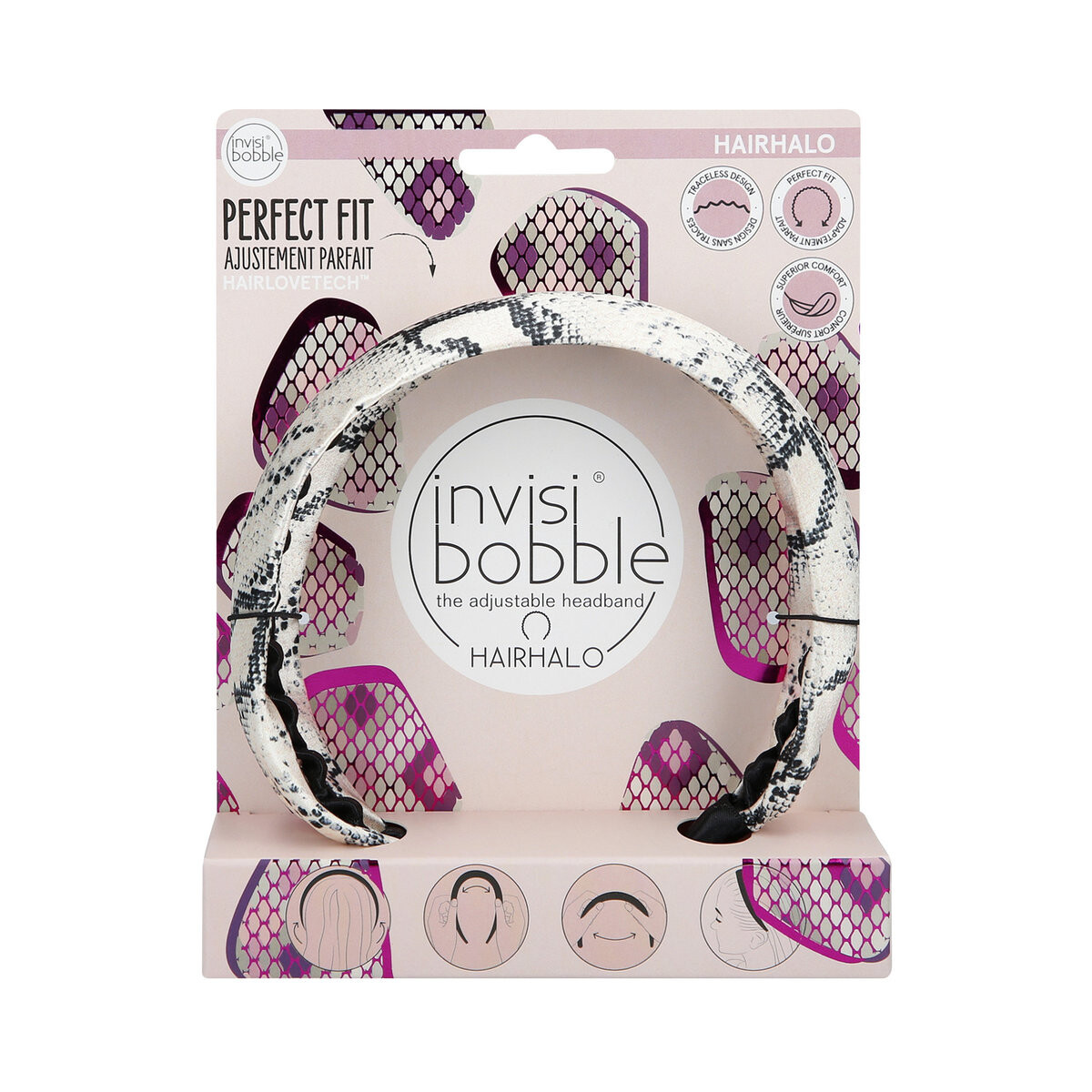 

Invisibobble, Hairhalo, Регулируемая повязка для волос, что происходит в сафари