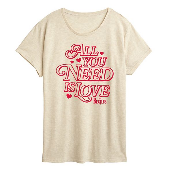 

Футболка с принтом The Beatles All You Need Is Love Licensed Character, Beige