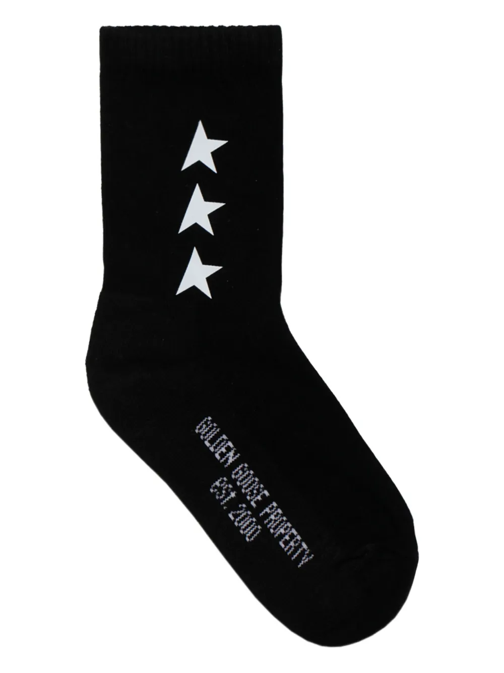 

Носки с принтом Golden Goose Kids, черный