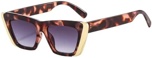 

Модные солнцезащитные очки для женщин в винтажном стиле с прозрачными линзами, оправа для солнцезащитных очков с защитой от УФ-излучения UV400 MTZJH, Flower