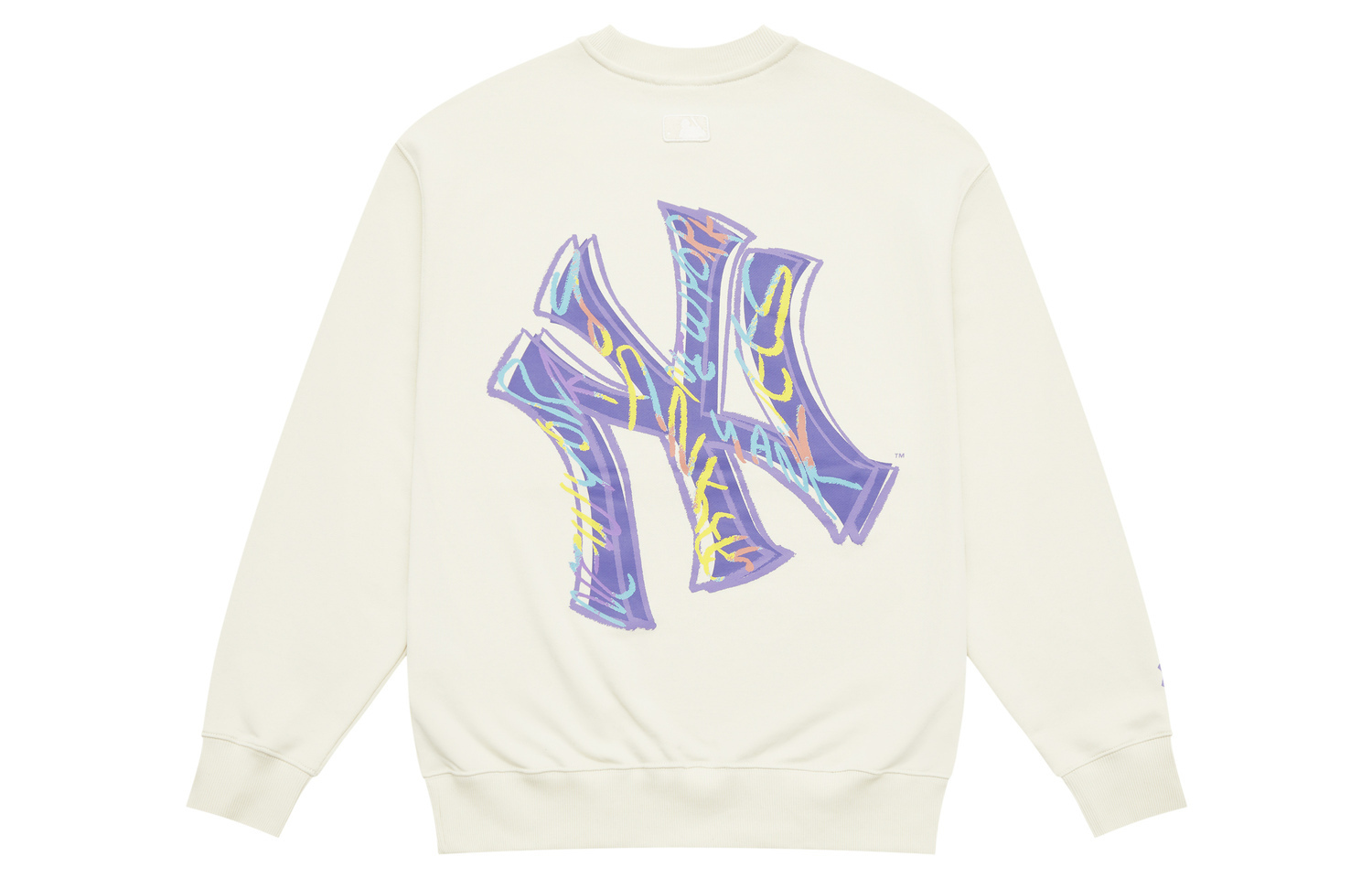 

MLB Нью-Йорк Янкиз базовый сборник 24FW Крю Нек американский стиль свитшот Unisex Cream