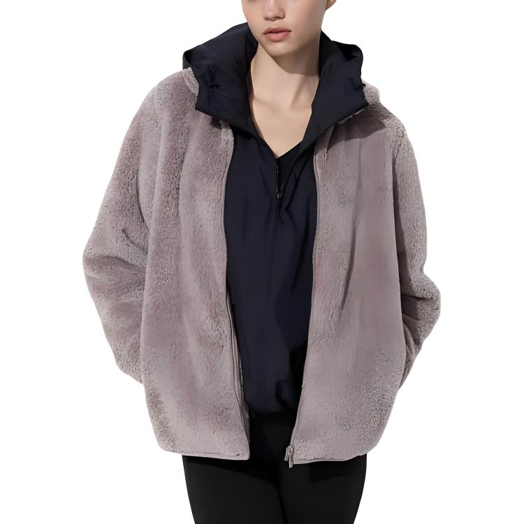 

UNIQLO Пальто с бархатистой текстурой Women's, Umber