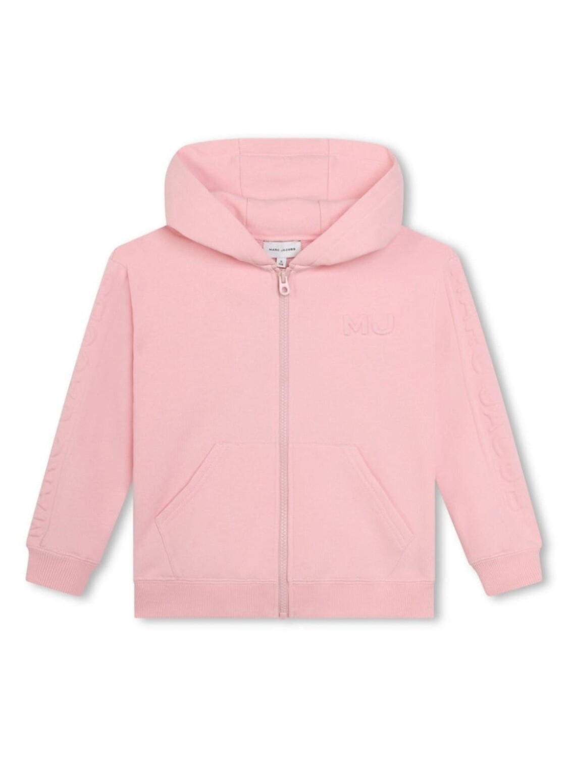 

Marc Jacobs Kids кардиган с капюшоном и тисненым логотипом, розовый