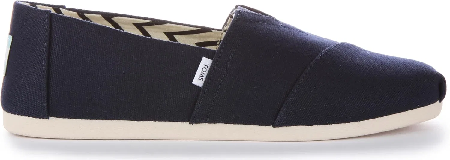 Лоферы TOMS, Navy Recycled Cotton Canvas — фото 3