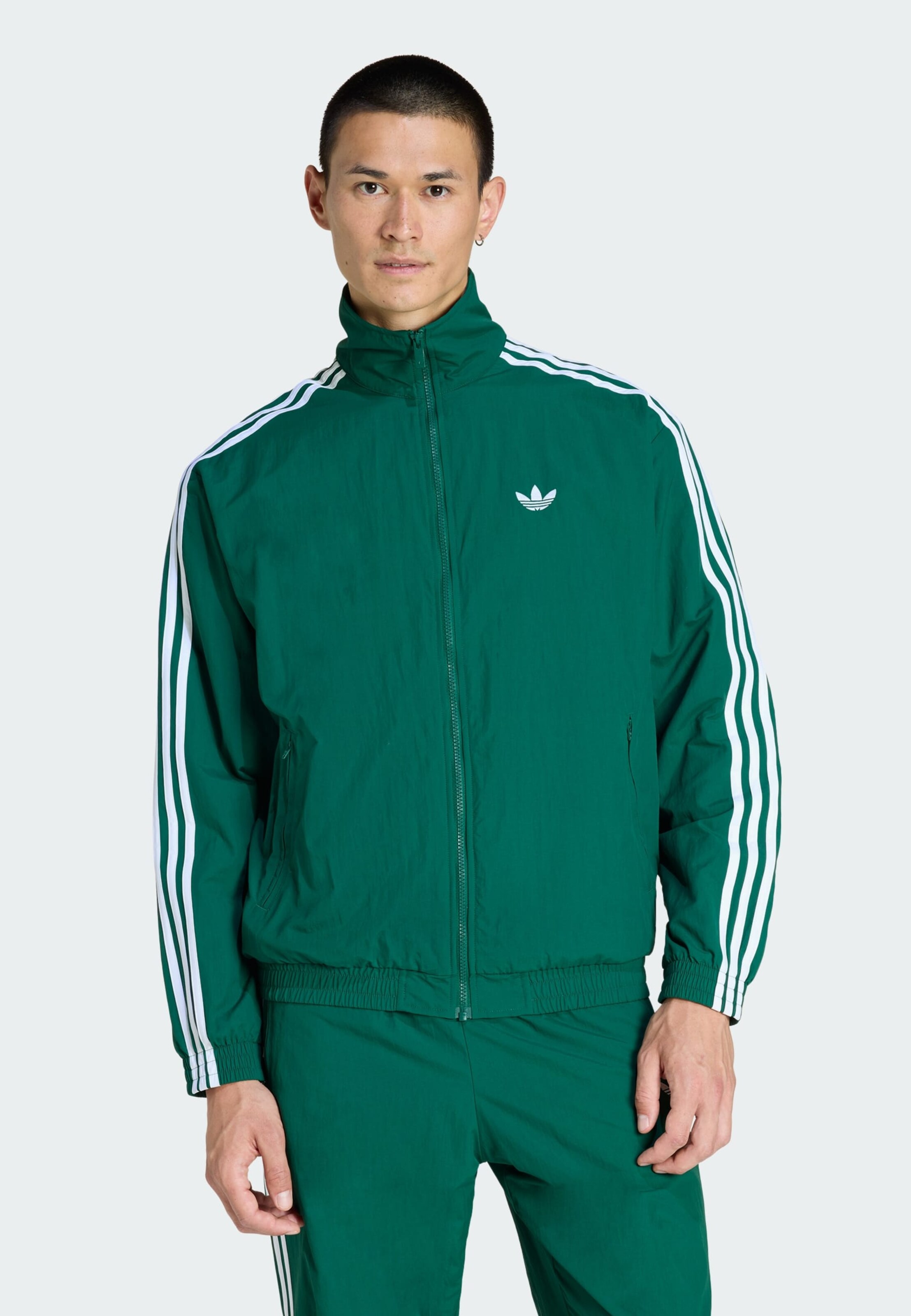 Adidas Originals Куртка межсезонная 'Firebird' в темно-зеленом цвете — фото 2
