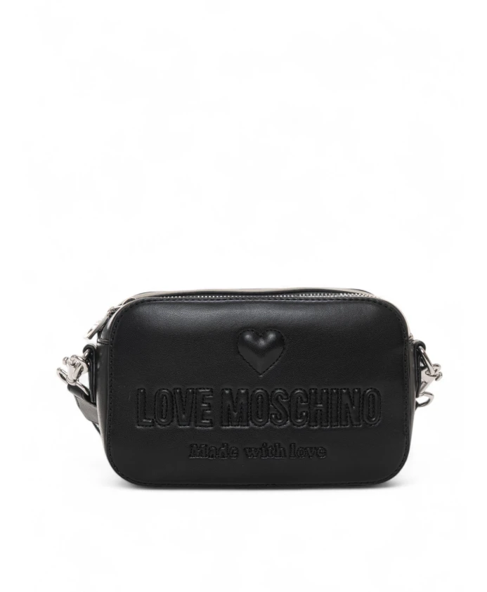 

Сумка через плечо с логотипом и застежкой-молнией. Love Moschino, черный