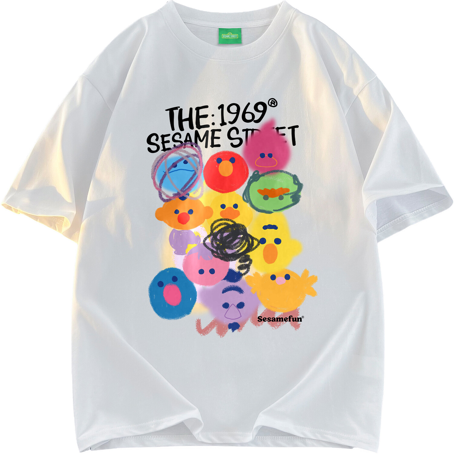 

Футболка унисекс Sesame Street, голубой