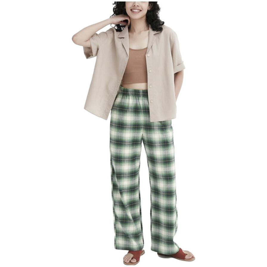 Повседневные брюки женские зеленые Uniqlo — фото 3