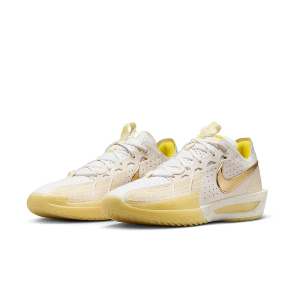 Кроссовки air zoom gt cut 3 jordan poole pe 'pale ivory metallic gold' Nike, белый — фото 3