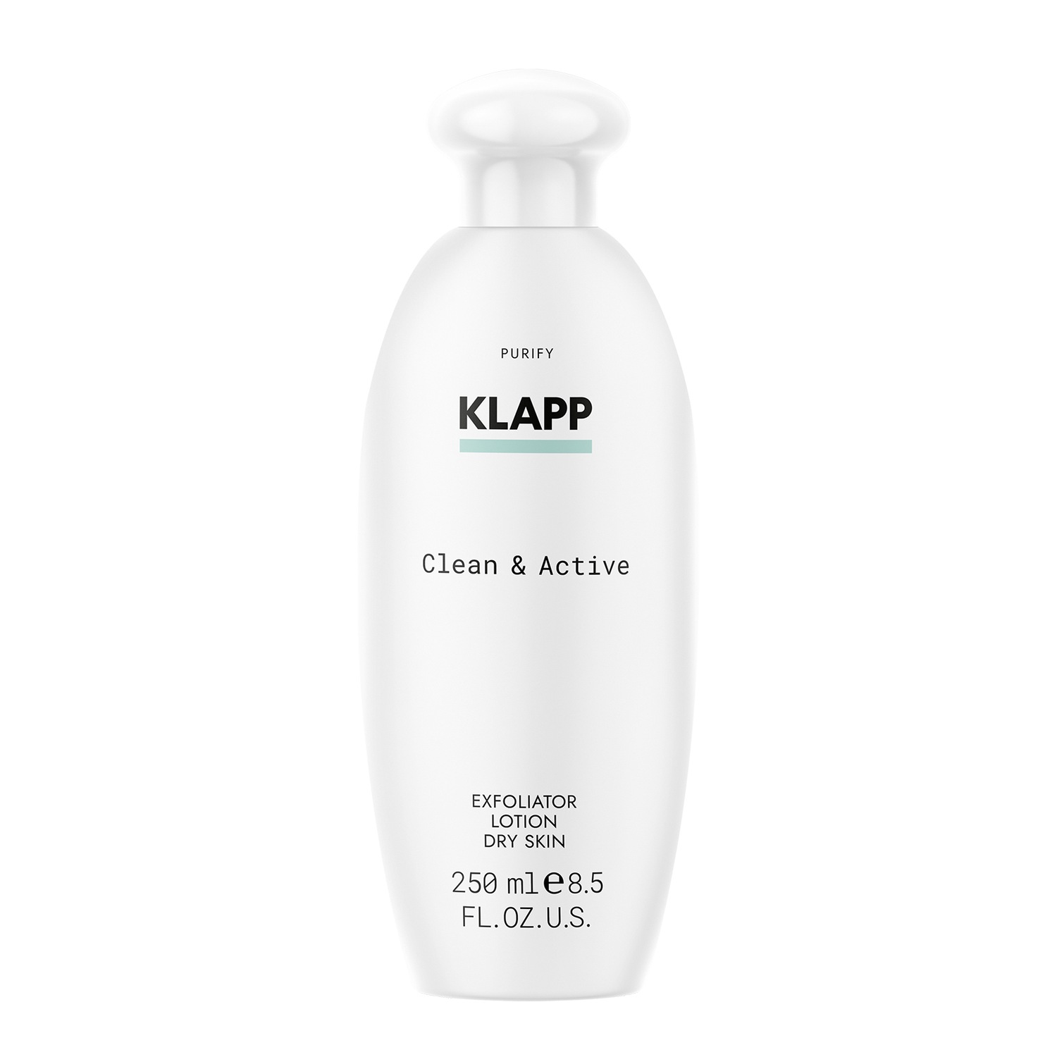 

Тоник для лица clean & active exfoliator dry skin Klapp, объем 250 мл