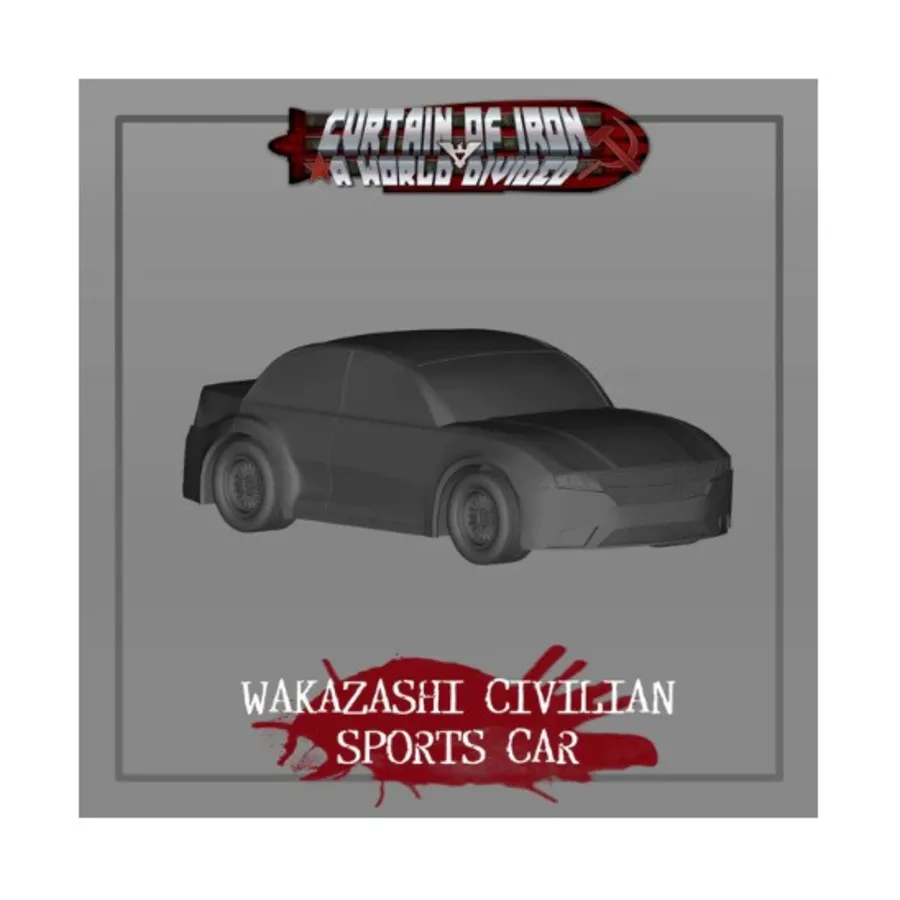 

Гражданский спортивный автомобиль Wakizashi, Curtain or Iron - A World Divided (28mm)