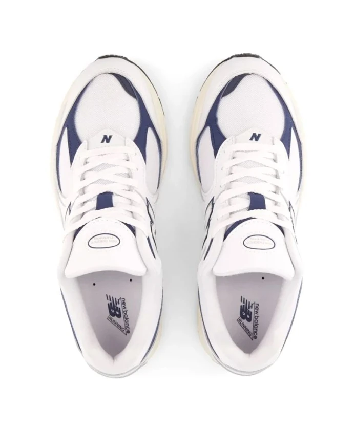 Белые кожаные кроссовки с сетчатой вставкой 2002r New Balance, белый — фото 2