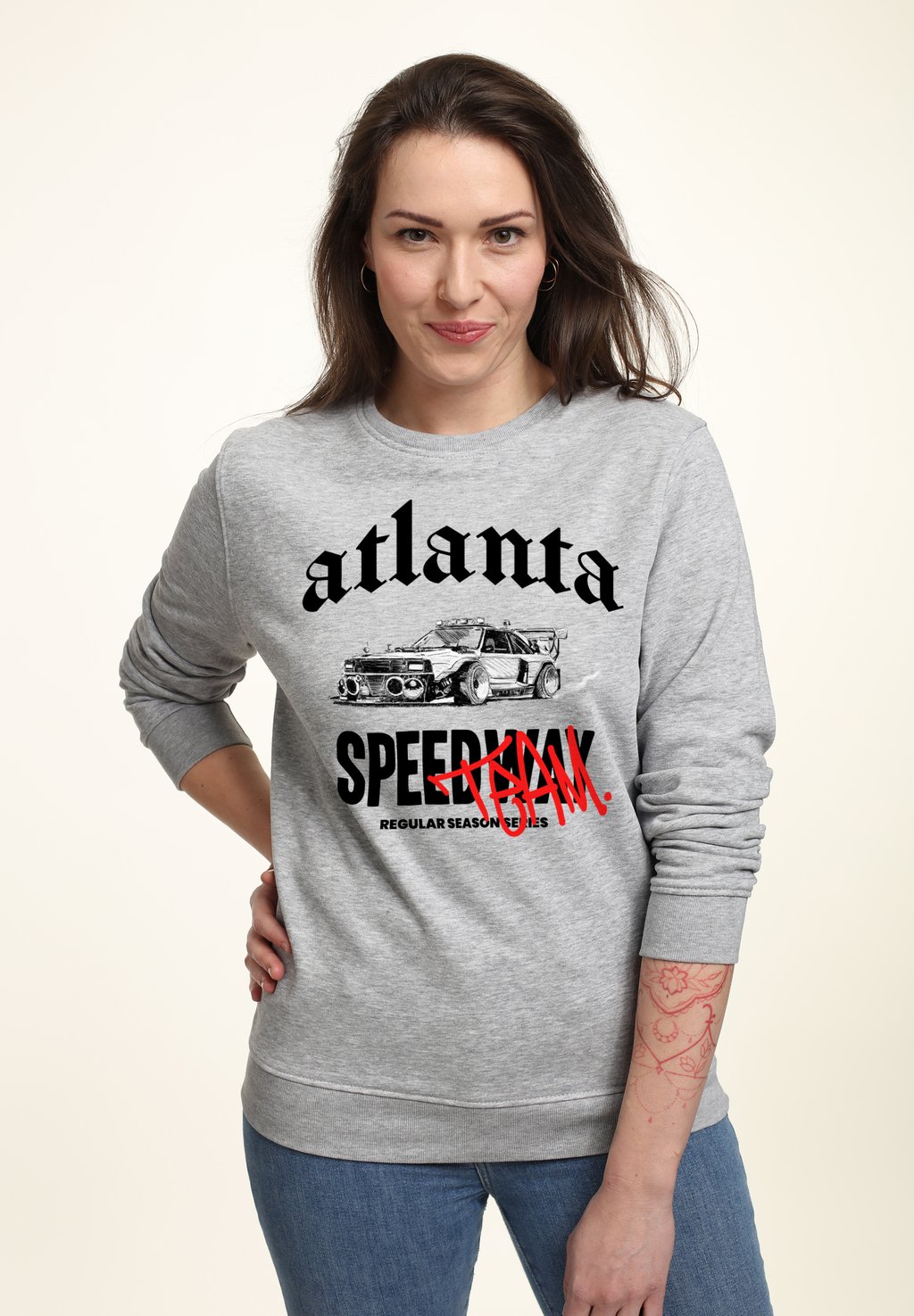 

Толстовка MATT KEELING ATLANTA SPEEDWAY Henry Tiger, цвет Heather Grey