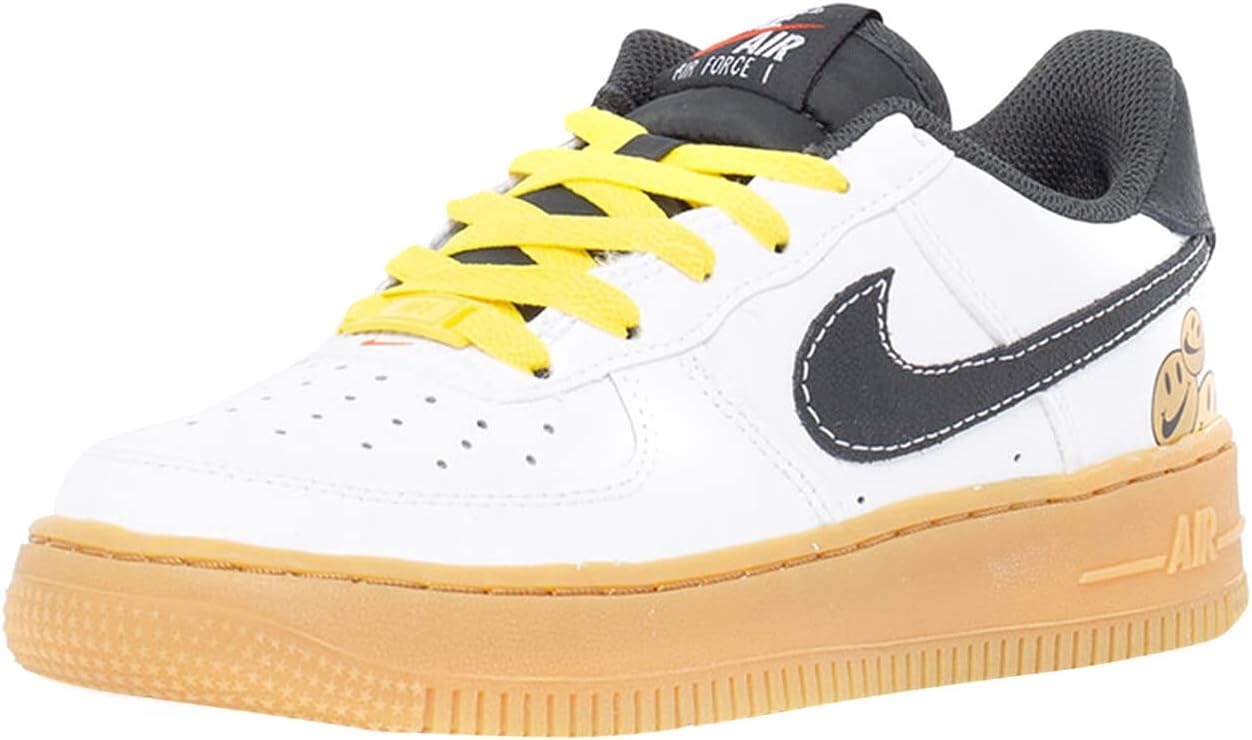 Мужские кроссовки Nike Air Force 1, белый/желтый — фото 2