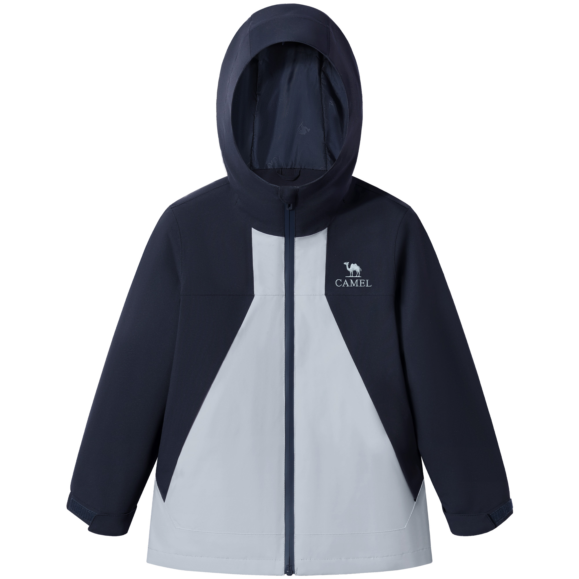 

Детская ветровка с капюшоном Moderate CAMEL, ink синий/pine серый